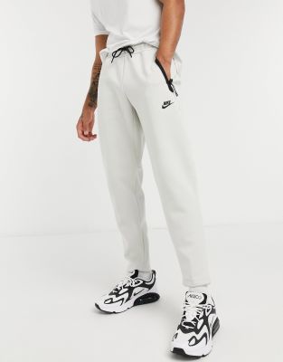 white nike tech joggers