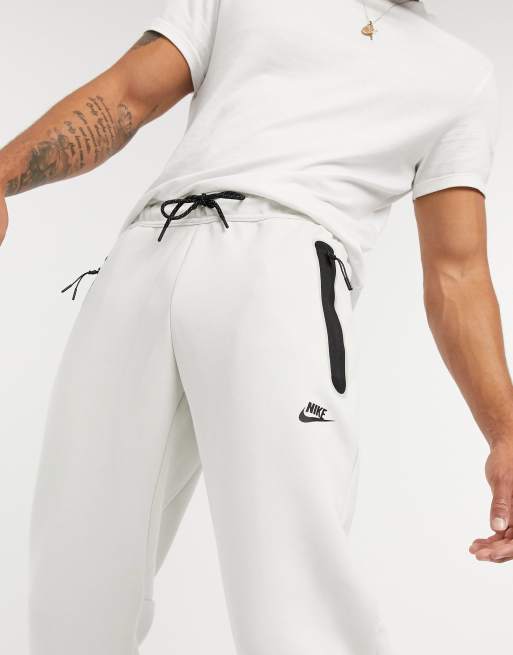 Nike Tech Fleece joggers in off white