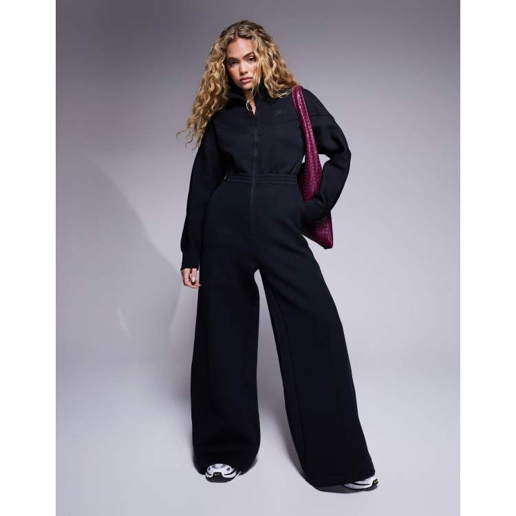 Nike Tech Fleece jumpsuit in black ASOS