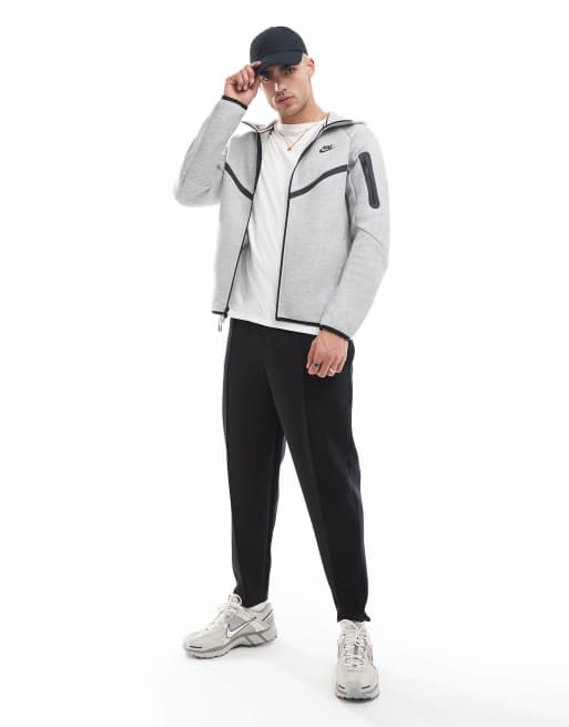 Nike – Tech Fleece – Kapuzenjacke in Grau mit Reißverschluss, 2 von 4