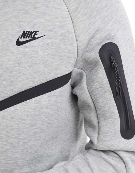 Nike – Tech Fleece – Kapuzenjacke in Grau mit Reißverschluss, 4 von 4