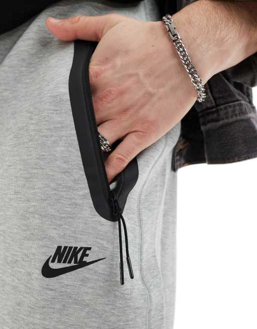 Nike Tech Fleece loose fit joggers with toggle in grey