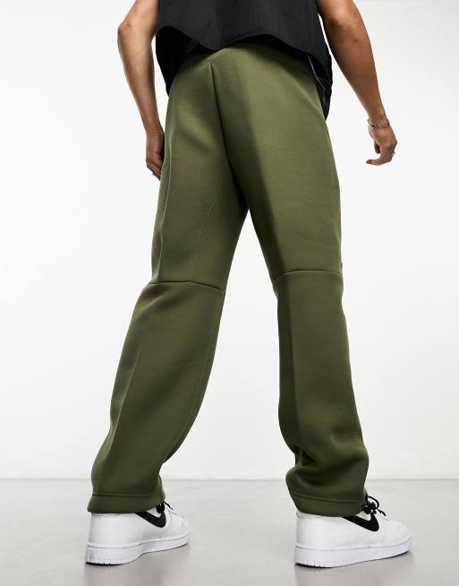 Nike Tech Fleece loose fit joggers with toggle in olive ASOS