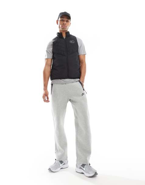 Nike Tech Fleece open hem joggers in grey - view 1