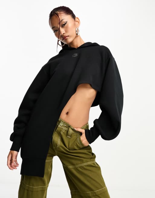 Nike best sale asymmetrical hoodie