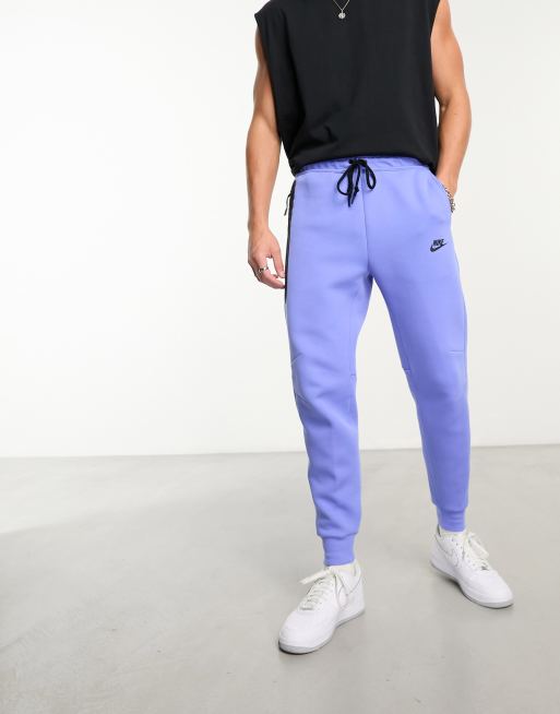 NIKE TECH FLEECE JOGGER CUFFED WASHED LIGHT BLUE PANTS CZ9918-424