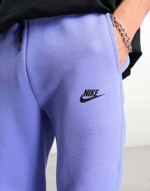 Nike tech hotsell fleece pants blue