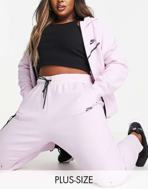 Nike tech 2024 tracksuit pink