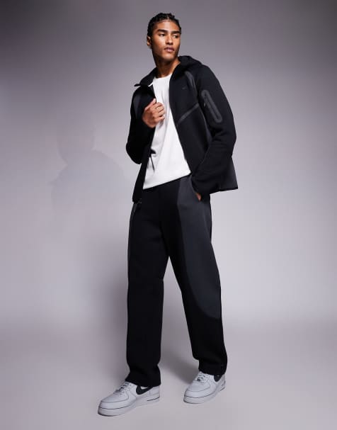 Nike Tech Fleece Pro joggers in black and grey