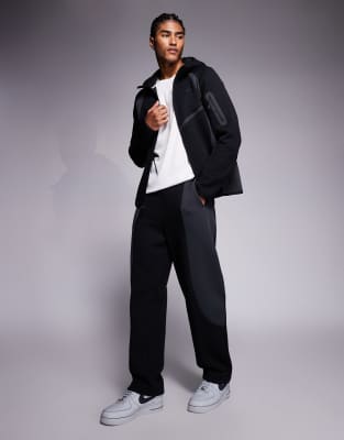 Nike Nike Tech Fleece Pro joggers in black and grey