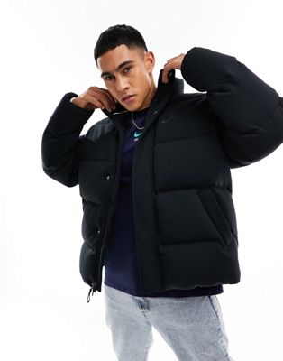 Nike Tech Fleece puffer jacket in black | ASOS