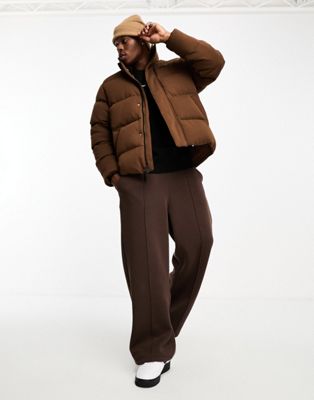Nike Tech Fleece puffer jacket in brown - ASOS Price Checker