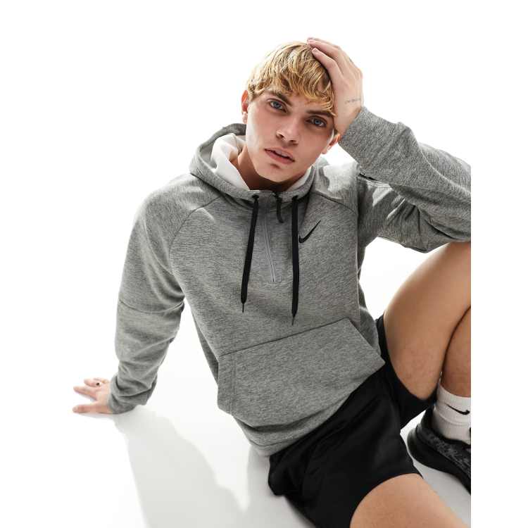 Nike Tech Fleece quarter zip hoodie in gray ASOS