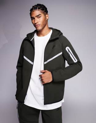 Nike Tech Fleece Reflective Full Zip Hoodie In Black | ModeSens