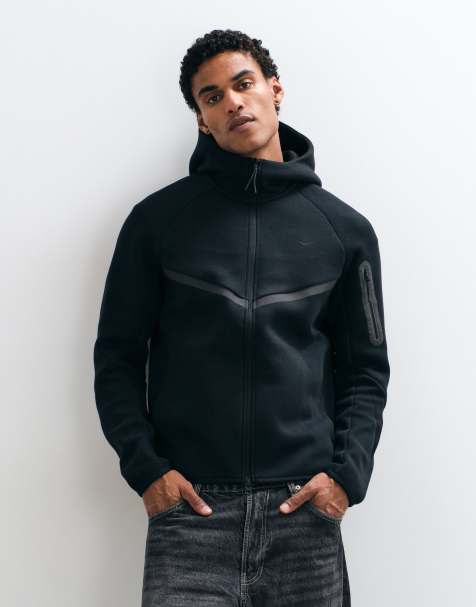 Nike Tech Fleece reflective full zip jacket in black - view 1