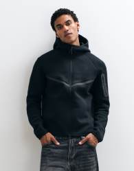 Nike Tech Fleece reflective full zip jacket in black