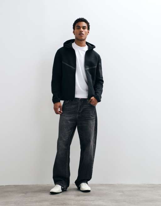 Nike Tech Fleece reflective full zip jacket in black, 2 of 5