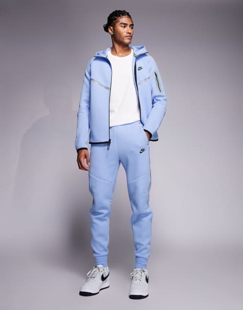 Nike Tech Fleece reflective joggers in light blue - view 1