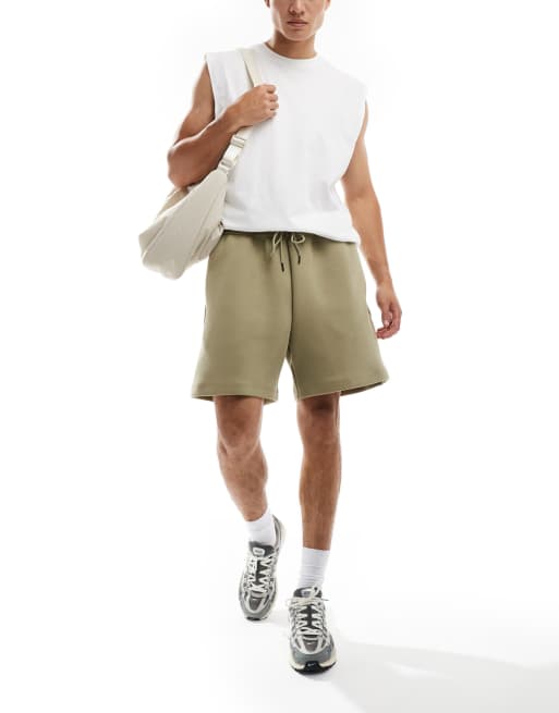 Nike tech fleece shorts khaki hotsell