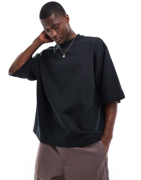 Nike Tech Fleece Reimagined oversized t-shirt in black - view 1