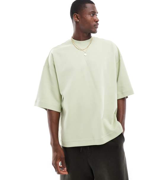 Nike Tech Fleece Reimagined oversized t-shirt in olive - view 1