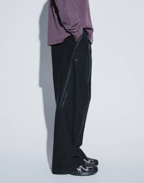 Nike Tech Fleece Shori joggers a gamba larga neri - view 1