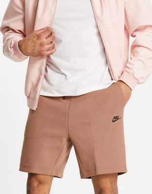 Nike Tech Fleece shorts in archaeo brown - ASOS Price Checker