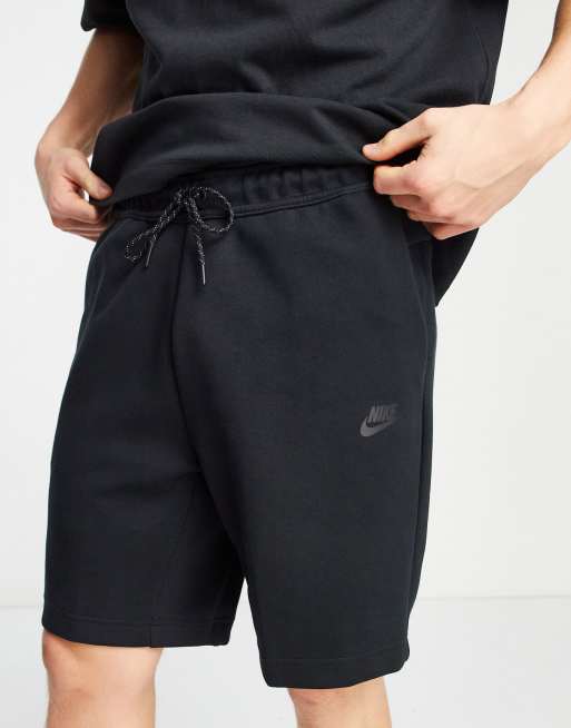 Mens Black Nike Tech Fleece Sweat Shorts Size XLT NWT