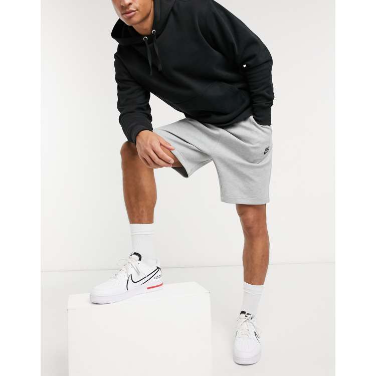 Nike tech clearance fleece grey shorts