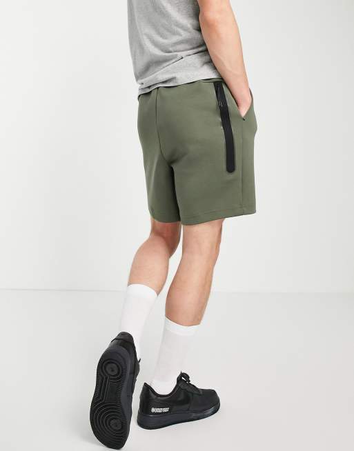 Nike fleece sales shorts green