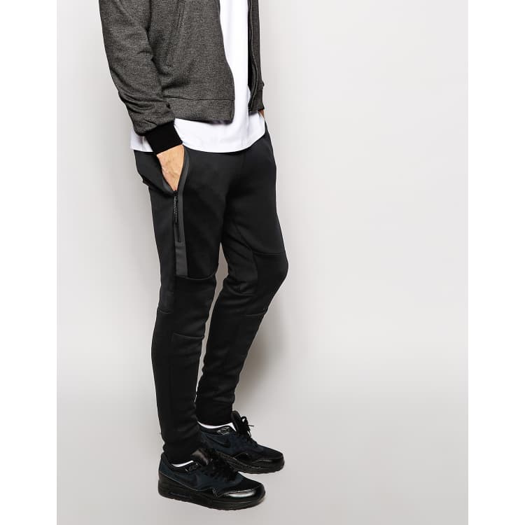 Nike tech fleece store skinny joggers in black