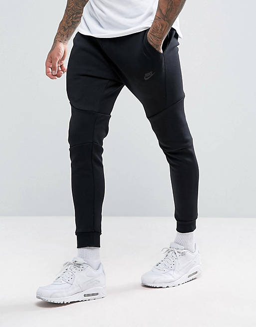 Nike tech fleece slim fit joggers in black 805162-010