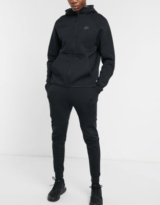 nike tech joggers black