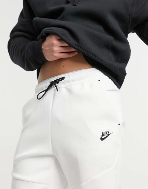 White tech fleece online pants