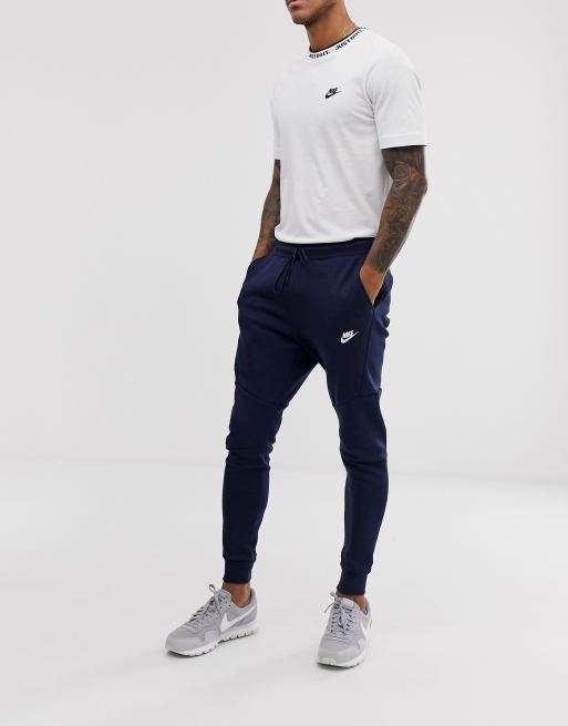 Navy discount nike joggers