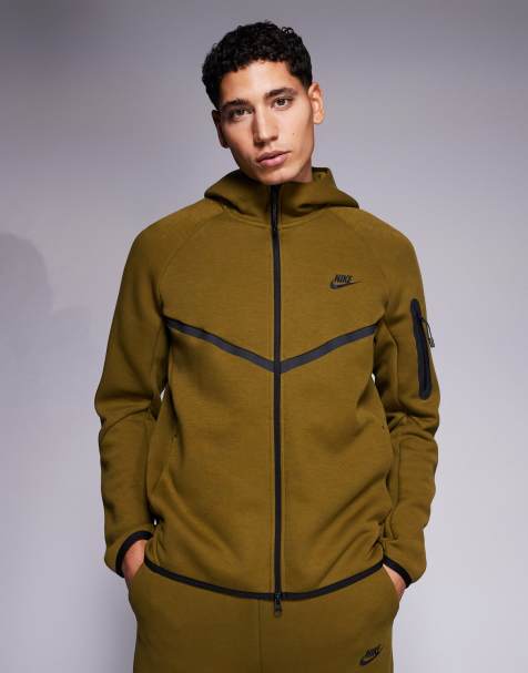 Nike - Tech Fleece - Veste de survêtement à zip - Kaki - view 1