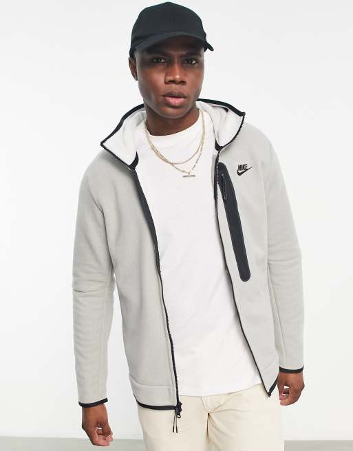 Nike Tech Fleece winter hoodie in cobblestone | ASOS