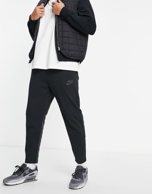 Nike Sportswear TECH FLEECE WINTER JOGGER - Tracksuit bottoms - black  black/black 