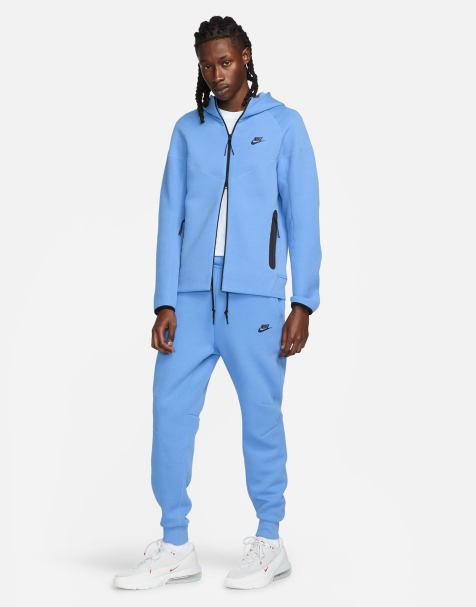 Mens blue nike on sale tracksuit