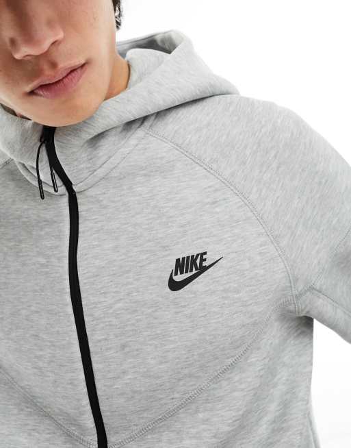 Nike – Tech Fleece – Zapinana na suwak szara bluza z kapturem, 2 z 4