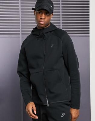 nike tech fleece zip through hoodie