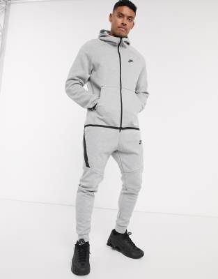 grey nike tech tracksuit