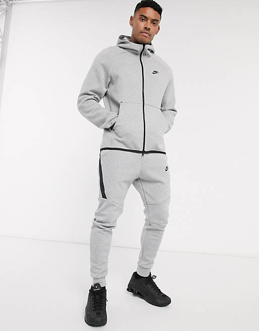 Nike Tech Fleece Zip Through Hoodie In Grey | ubicaciondepersonas.cdmx ...