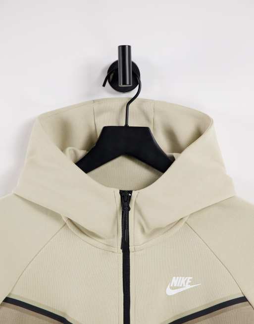 nike tech fleece hoodie beige