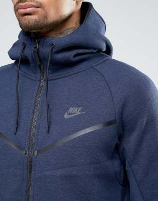 blue tech fleece hoodie