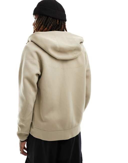 Nike Tech Fleece zip up hoodie in khaki