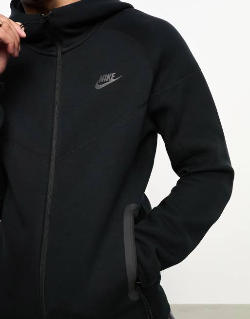 Nike Tech Fleece full zip hoodie in black