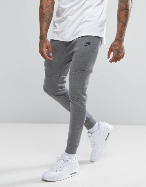 Nike – Tech – Grå joggingbyxor med smal passform 805162-091