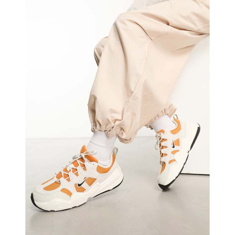 Nike Tech Hera sneakers in orange and gray | ASOS