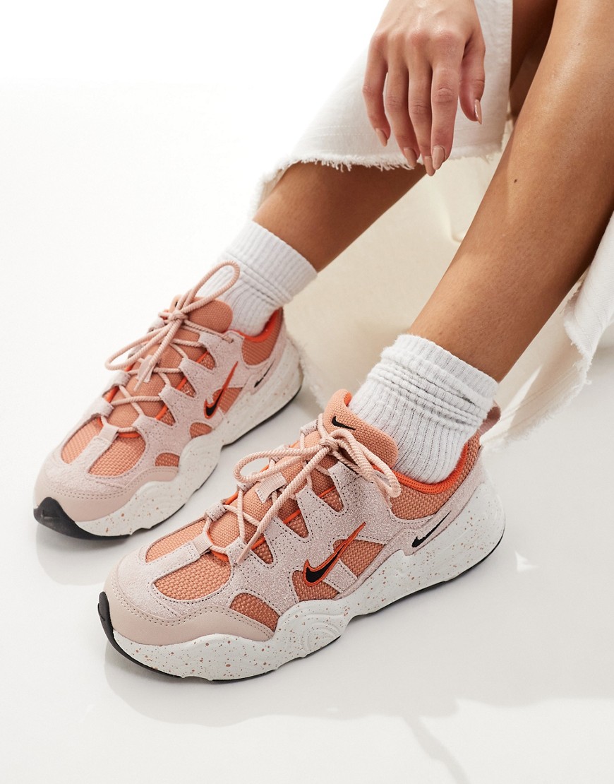 Nike Tech Hera Sneakers In Orange And Pink